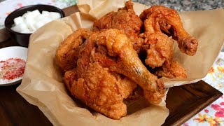 Korean Fried Chicken Marketstyle Sijangtongdak 시장통닭 [upl. by Senalda]