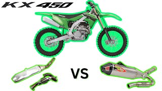 Sound Check Stock Exhaust vs Pro Circuit TI6 Exhaust Sound  2023 KX450 [upl. by Viguerie356]