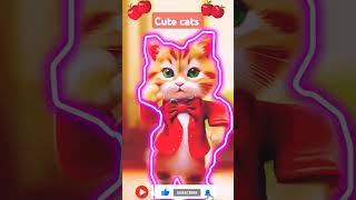 Cute cats AI Dancing milengehumnahi funny cute ainimation newsong cat [upl. by Welch285]