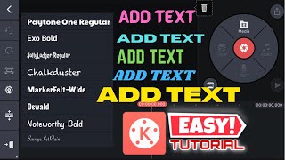 HOW TO ADD TEXT IN KINEMASTER🤔 FULL TUTORIAL  EASY STEPS🤗 [upl. by Debbie]