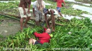 Typhoon Mirinae  Santi Roars Through Manila Philippines  Storm Chaser Video [upl. by Capello]