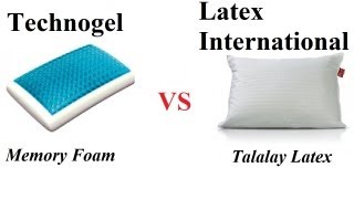 Gel  Memory Foam vs Latex  Technogel vs Latex International [upl. by Saddler562]