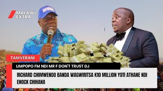 LIMPOPO FM CHIMWENDO BANDA WAGWIRITSA K10 MILLION YOTI ATHANE NDI ENOCK CHIHANA [upl. by Biron]