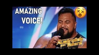 Strongest Man On Earth Eddie Williams SHOCKS With A Singing Audition  Australias Got Talent 2019 [upl. by Oremoh]