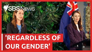 Jacinda Ardern shut down reporters questions about meeting another female PM  SBS News [upl. by Nayrda]