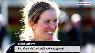 Louisa Carberry entraîneur de Zurekin amp Gilou Jaguen samedi 24 février à Auteuil [upl. by Roxana]