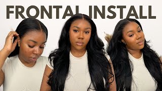 STEPBYSTEP EASY FRONTAL INSTALL Perfect amp Natural Melt Undetectable HD Lace ft Wiggins Hair [upl. by Neyuq122]