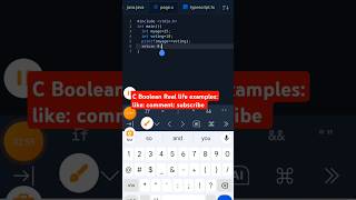 C Boolean Real life Examples shorts cboolean real life printfinclude int main coding [upl. by Anoi222]