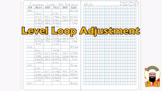 Surveying Level Loop Adjustment [upl. by Joanie606]