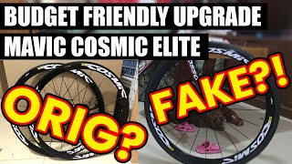 Mavic Cosmic Elite Rim Set  Fake ba o Original  Rim set Installation [upl. by Ronyam]