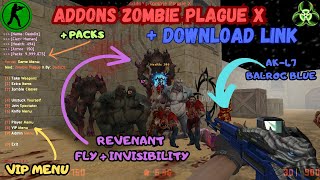 NEW CS 16  Addons Zombie Plague Mod  VIPKNIFE  DOWNLOAD LINK  NEW 2024 [upl. by Dela]