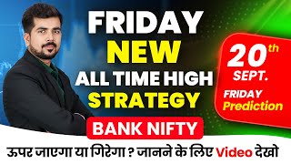 Friday  Bank Nifty Prediction and Nifty Analysis for  20 SEP 24  Bank Nifty Tomorrow Video [upl. by Norraf]