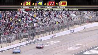 Jeff Gordon Career Win 85 2011 AdvoCare 500 At Atlanta Finish HD [upl. by Edgell575]