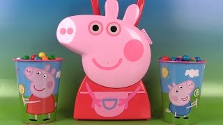 Peppa Pig Boîte d’accessoires Oeufs Surprises Bubble Gum Tsum Tsum [upl. by Mainis]