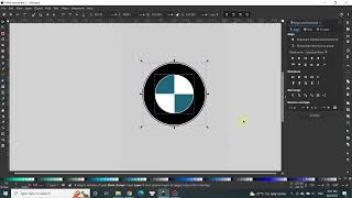 Inkscape  Vẽ logo BMW [upl. by Randal]