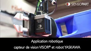 Capteur de vision VISOR® Application PICKampPLACE avec un robot YASKAWA [upl. by Laehcor]