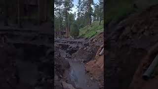 Ruidoso nmdestruccion por las lluvias viralvideo newmexico ruidoso youtubeshorts prayer [upl. by Kinnie]