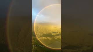 Incredible Full Circle Rainbow 🌈 newzealand travel nature [upl. by Stavros34]