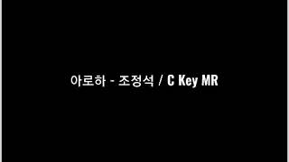 아로하  조정석C Key MR반주 [upl. by Dorweiler]