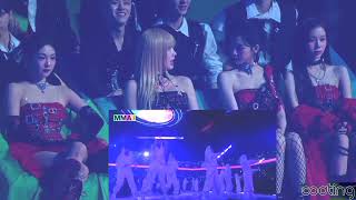 231202 aespa reaction Nct Dream Broken Melodies at MMA 2023 에스파 리액션 Melon Music Awards 2023 [upl. by Tesil194]