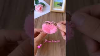 Pink heart 💕 craft reel for someone special try it 💖 [upl. by Rakel]