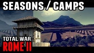 Total War Rome II  Military Forts Castra and Seasons [upl. by Hirz343]