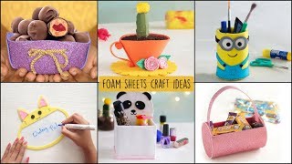 6 Easy Foam Sheets Craft Ideas  Ventunoart [upl. by Philine]