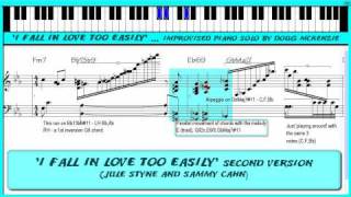 I Fall In Love Too Easily Version 2  Solo jazz piano tutorial [upl. by Acireh]