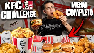 PUEDO COMER el MENÚ COMPLETO de KFC y VIVIR para CONTARLO 🍗  Especial 100000 Suscriptores🔥 [upl. by Oniluap]