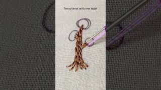 Tiny tree embroidery design [upl. by Aihk]