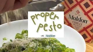 Proper Pesto with Maldon Chilli Sea Salt [upl. by Manny]