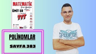 MİKRO TYT SORU BANKASI POLİNOMLARI SAYFA 383 umiter55 yks2025 kamp [upl. by Studley828]