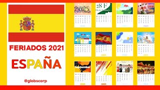 Feriados en España 2021  Calendario  Salario Laboral [upl. by Steddman]