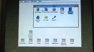 1994 PC with an AMD 486 CPU and Windows for Workgroups 311 booting up [upl. by Tniassuot]