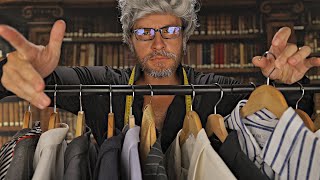 ASMR quotFRIENDLYquot French Suit Stylist 🤵 Fitting You [upl. by Harol]