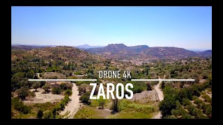 ZAROS Ζαρός Drone 4K Crete Greece Κρήτη Ultra HD [upl. by Yllor]