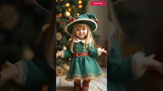 🎄⛄🥰Jingle bells jingle 🔔 Cute baby dancinghappy charismisjinglebellsshortsfeedcutebabystatus [upl. by Llohcin]