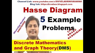 Hasse Diagram 5 Example Problems  Hasse Diagram  How to Draw Hasse Diagram  DMS  MFCS [upl. by Yerffeg]