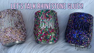 Rhinestones with 3 different glues What rhinestone adhesives to use how to rhinestone a decal [upl. by Eniamrej112]