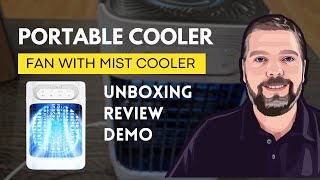 Portable Air Conditioner Review amp Demo  Fan and Water Cooler [upl. by Sirovat]