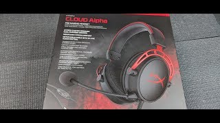 HyperX Cloud Alpha Pro Gaming Headset Unboxing and Features [upl. by Nnyllaf]