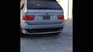 BMW X5 48is Exhaust [upl. by Esinal]