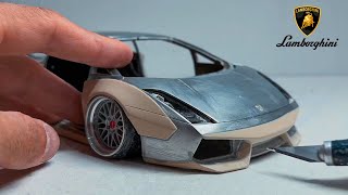 Bu diecast modele macundan body kit ve kaplama yaptık Lamborghini Gallardo [upl. by Tamberg]