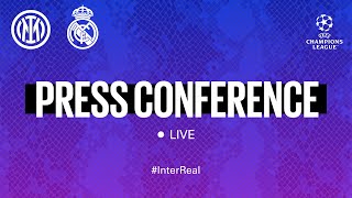 INTER vs REAL MADRID  LIVE  INZAGHI  HANDANOVIC PREMATCH PRESS CONFERENCE  🎙️⚫🔵 SUB ENG [upl. by Anavlis]