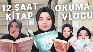 12 SAAT KİTAP OKUMA VLOGU 📚 [upl. by Gold]