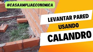 Cómo levantar pared usando calandro solucionesconstructivas trend diy [upl. by Morry]