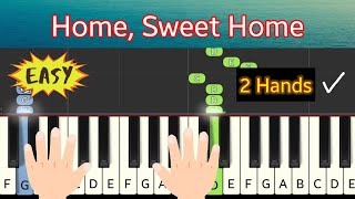 Home Sweet Home  piano tutorial easy [upl. by Hammel708]