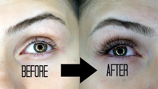 DIY Eyelash Extensions UNDER 10 [upl. by Dagney]