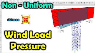 How To Assign Non Uniform Wind Load Pressure To Billboard Surface [upl. by Dranyer403]