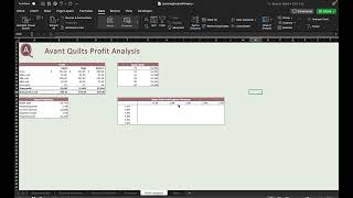 TwoVariable Data Table Excel [upl. by Clift]